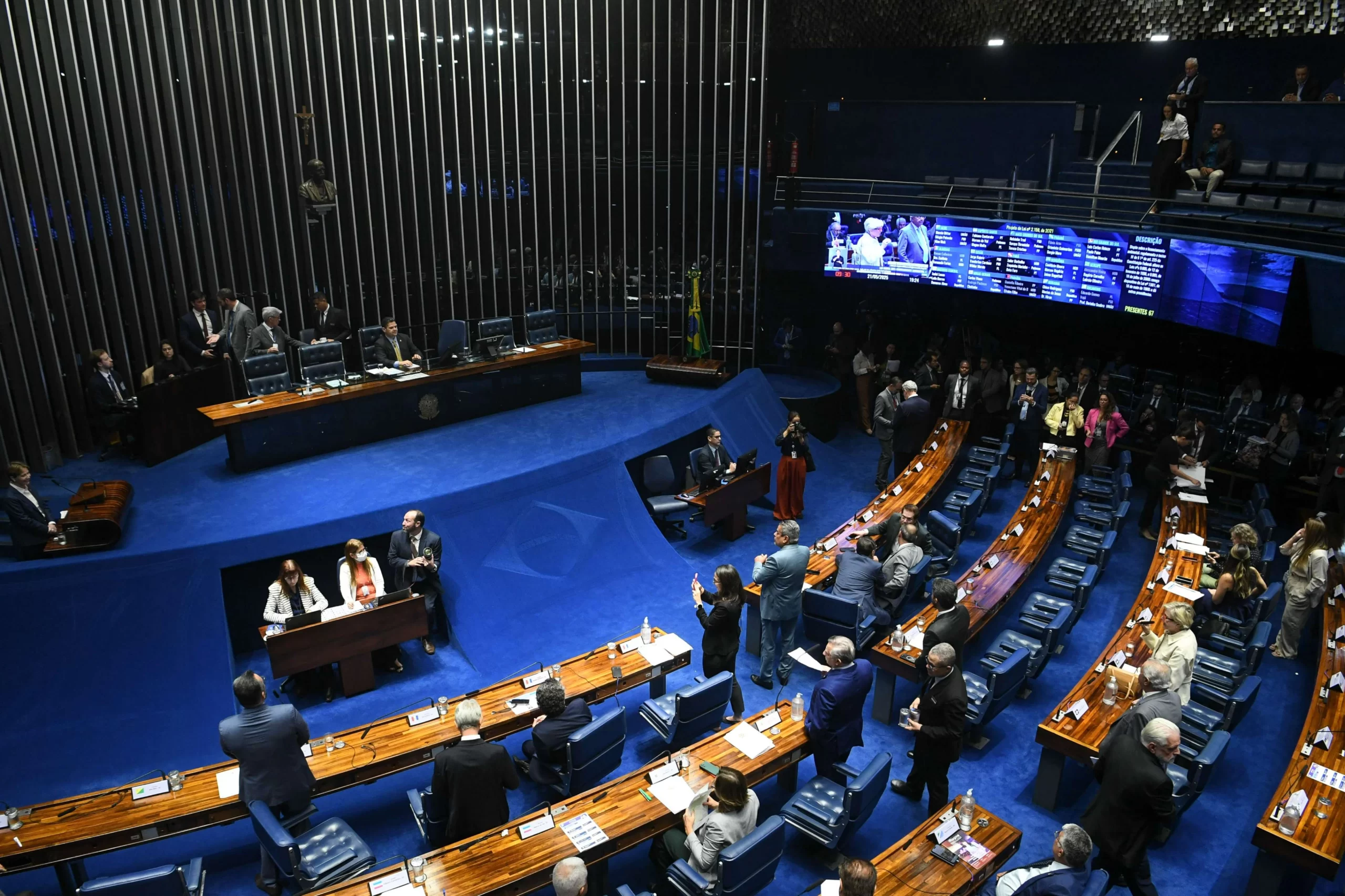 Plenário do Senado Federal. Proposta que muda o licenciamento ambiental avança na Casa (Agência Senado)