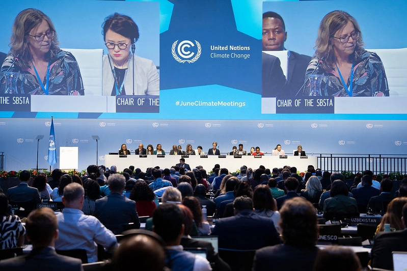Plenária de abertura da pré-Cop em Bonn, na Alemanha (Foto: UNFCCC)